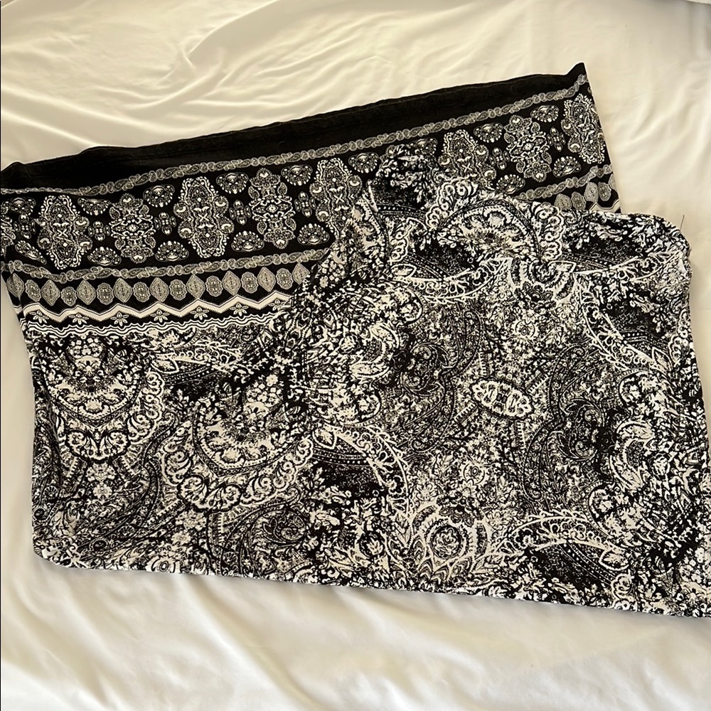 Cynthia Rowley Black and White Maxi Skirt